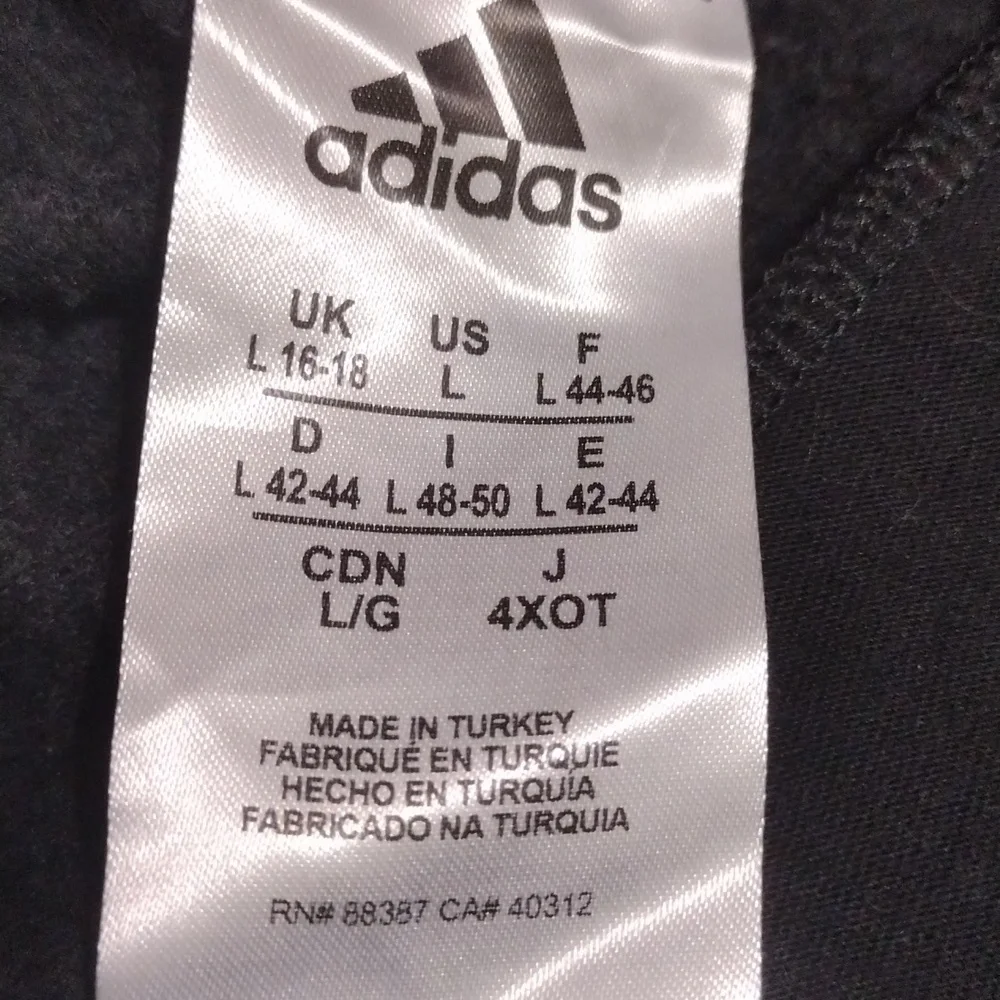 Adidas by Stella McCartney High Rise Athletic Shorts Black Drawstring Large
